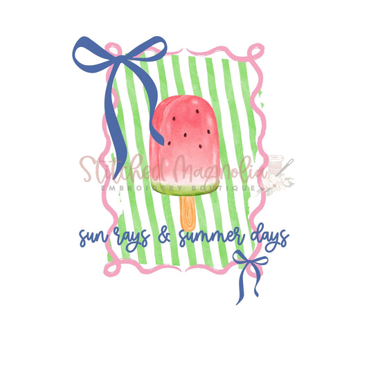 Sun Rays and Summer Days PNG Digital File